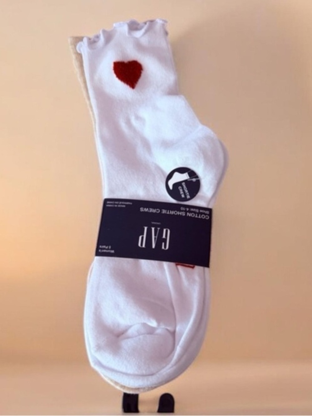GAP Classic heart Crew Socks 5 pairs